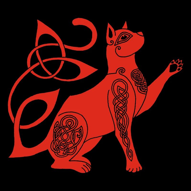 Chat rouge celte
