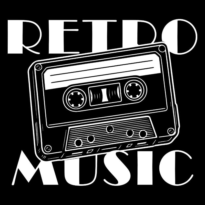 Conception de musique de cassette rétro