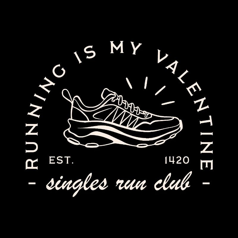 Club de course drôle de la Saint-Valentin