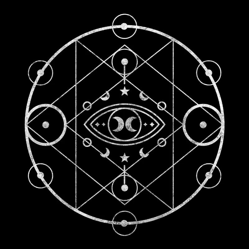 Symbol Mond Krieger Elemente