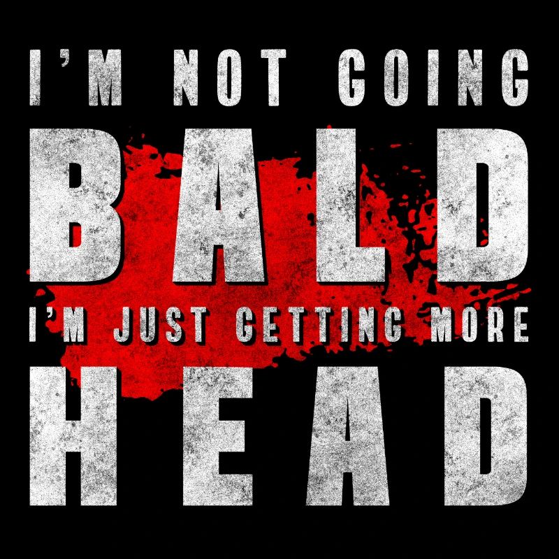 Glatze Mann Bart Haar