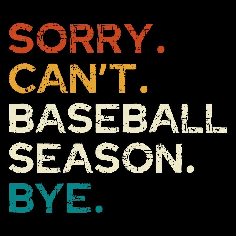 Désolé, la saison de baseball est terminée