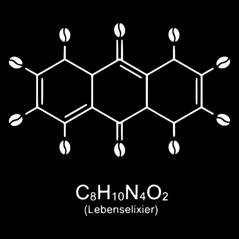 Caffeine Molecule Art Print