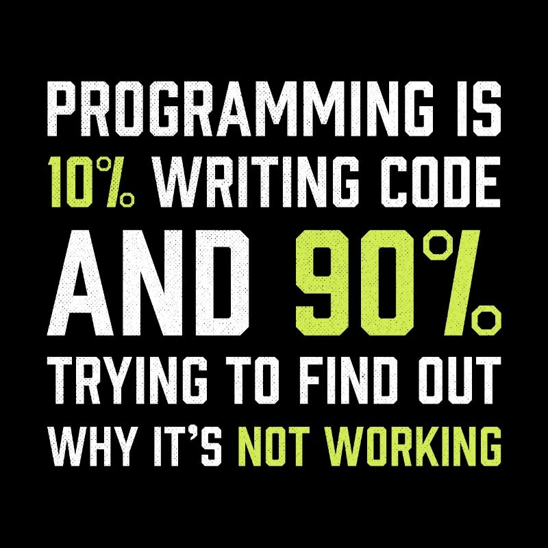 La programmation, c'est 10% d'écriture de code | Cadeau de programmeur