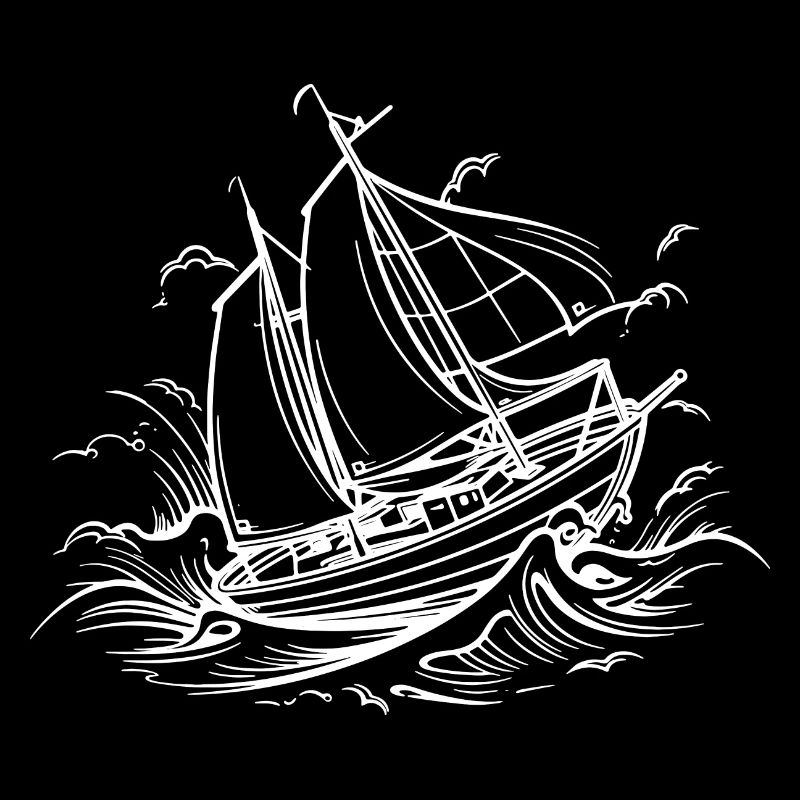 Sailing Ship Drawing