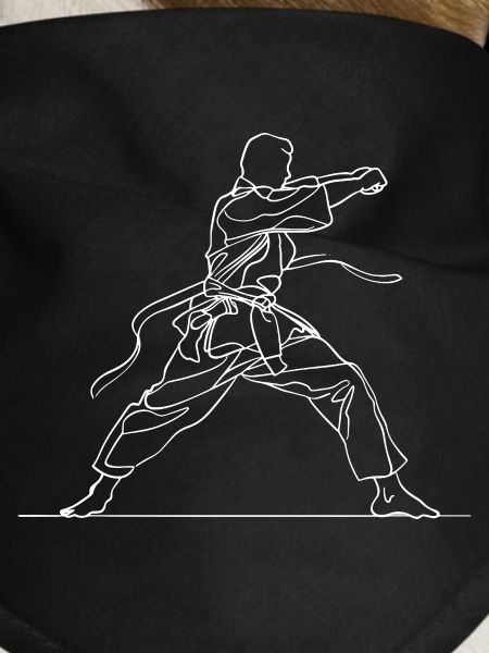 Karate Line Drawing