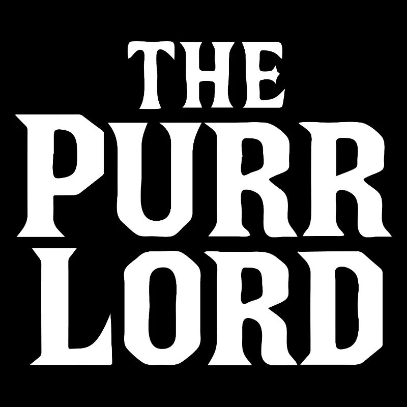 The Purr Lord Bold Mafia Typography