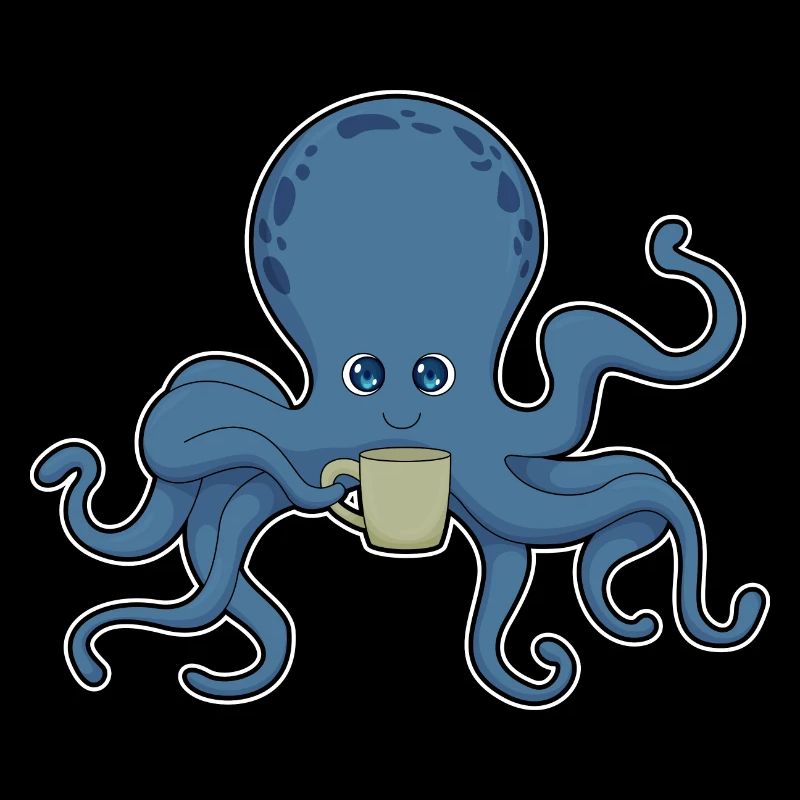 Krake Becher