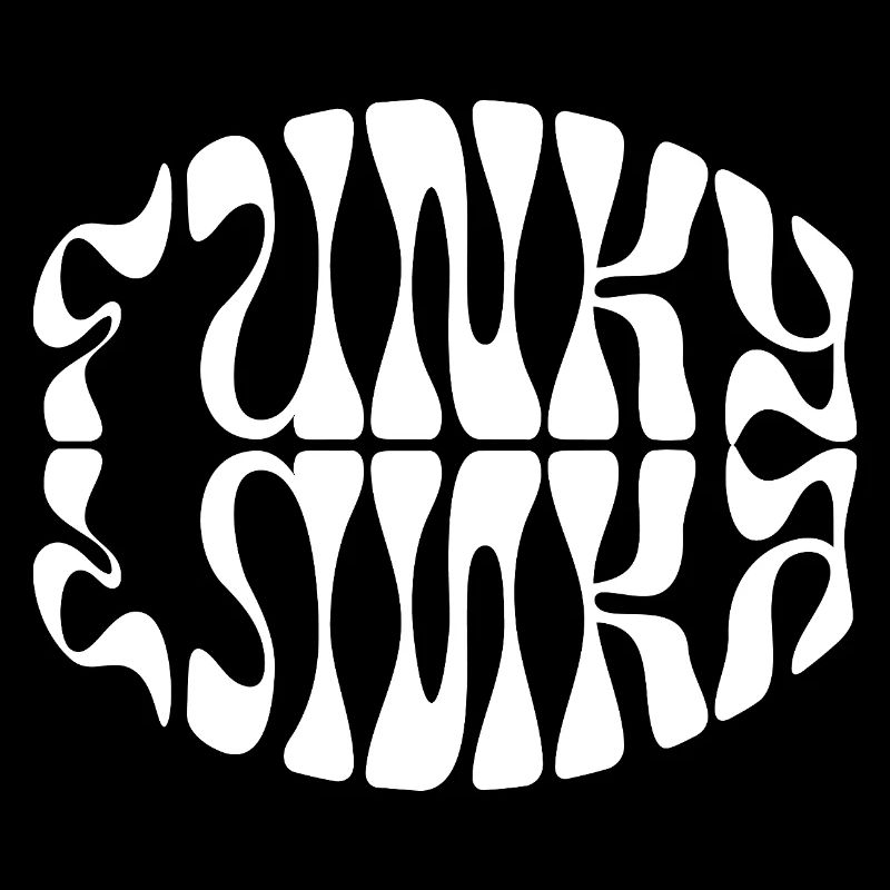 Conception typographique de musique funky