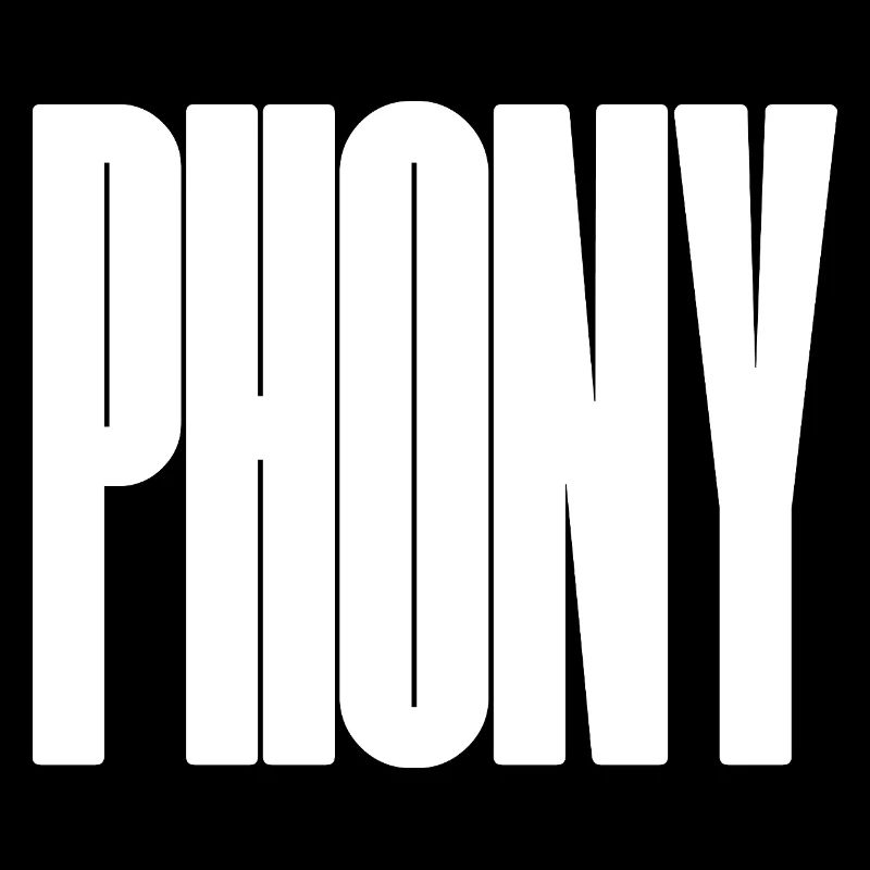 Phony - Bold typographical design