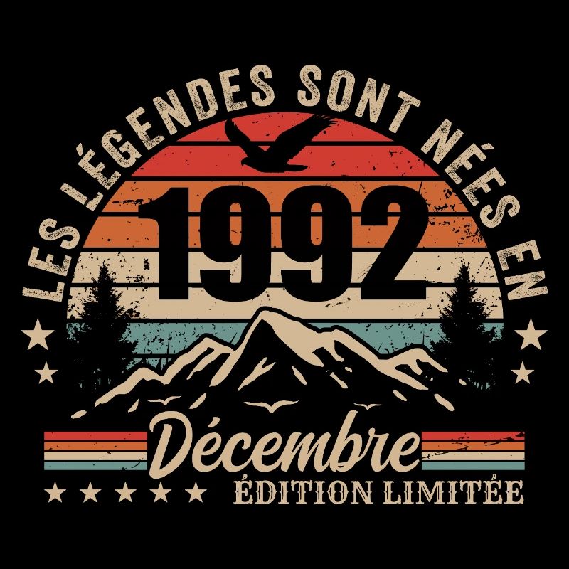 Retro December 1992 - 33 Years Gift