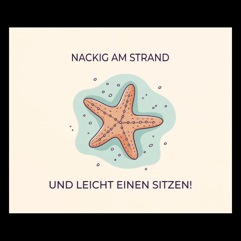 Nus sur la plage – Drôle d’expression étoile de mer