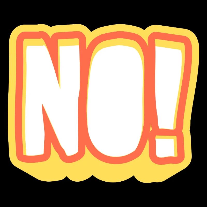 NOPE! Glowing Pop Art Signal