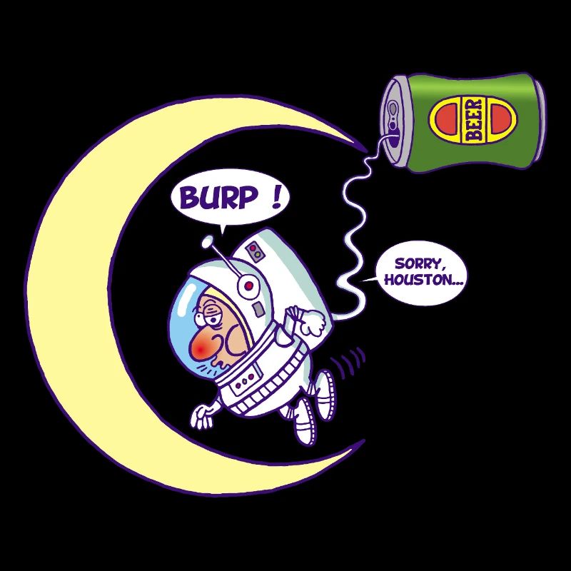 Astronaut und Bier