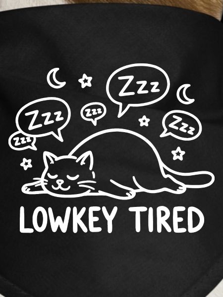 Lowkey Tired Sleeping Cat