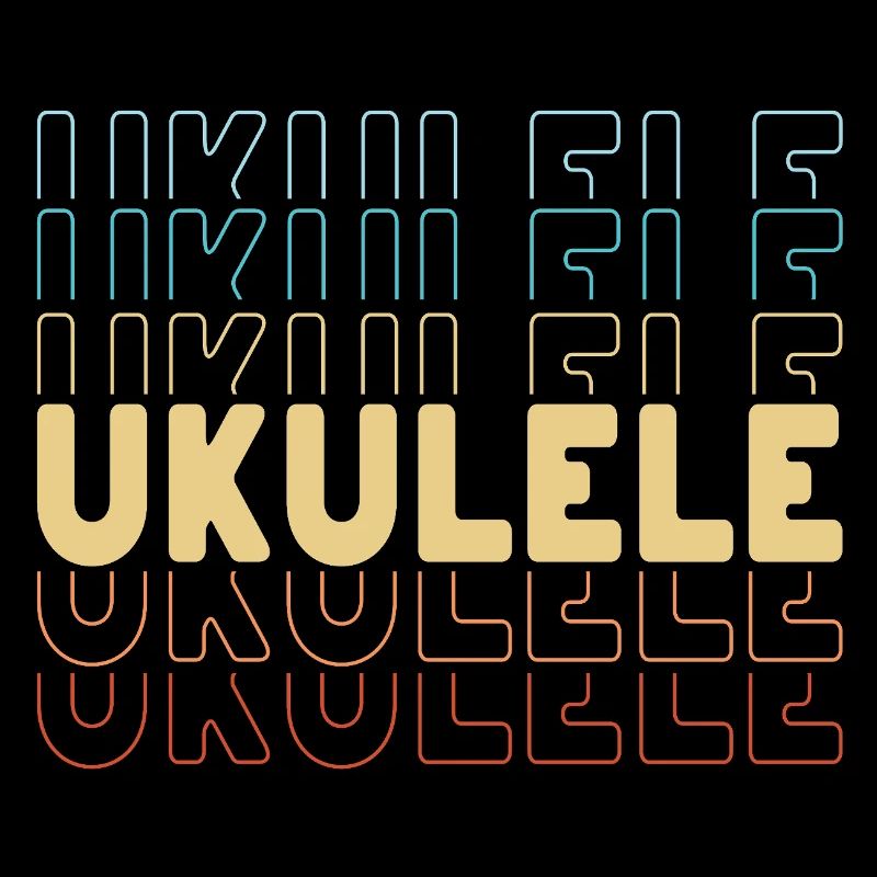 Ukulele typography
