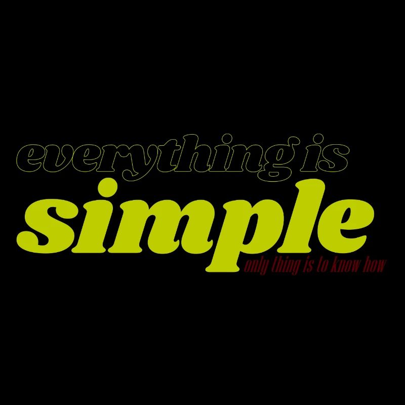 everything's simple - if you know how