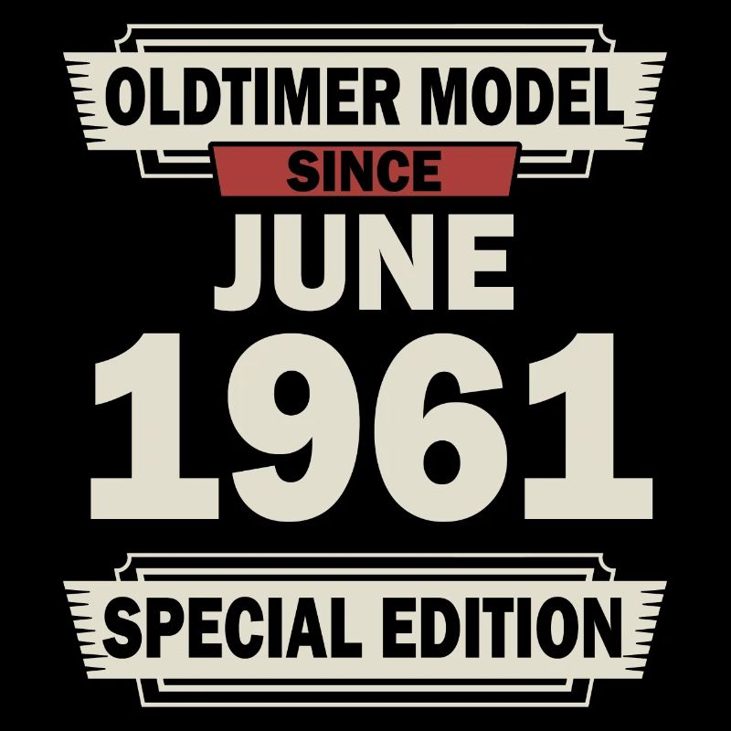 61. Geburtstag Juni Jahrgang 1961 Geschenkidee