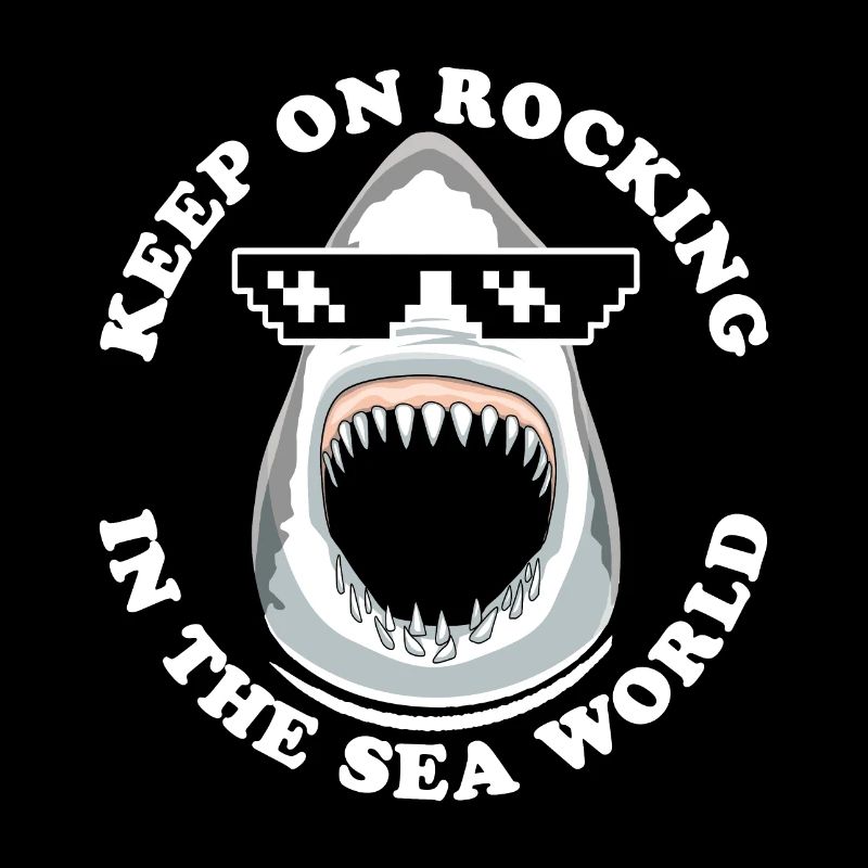 Hai mit Sonnenbrille