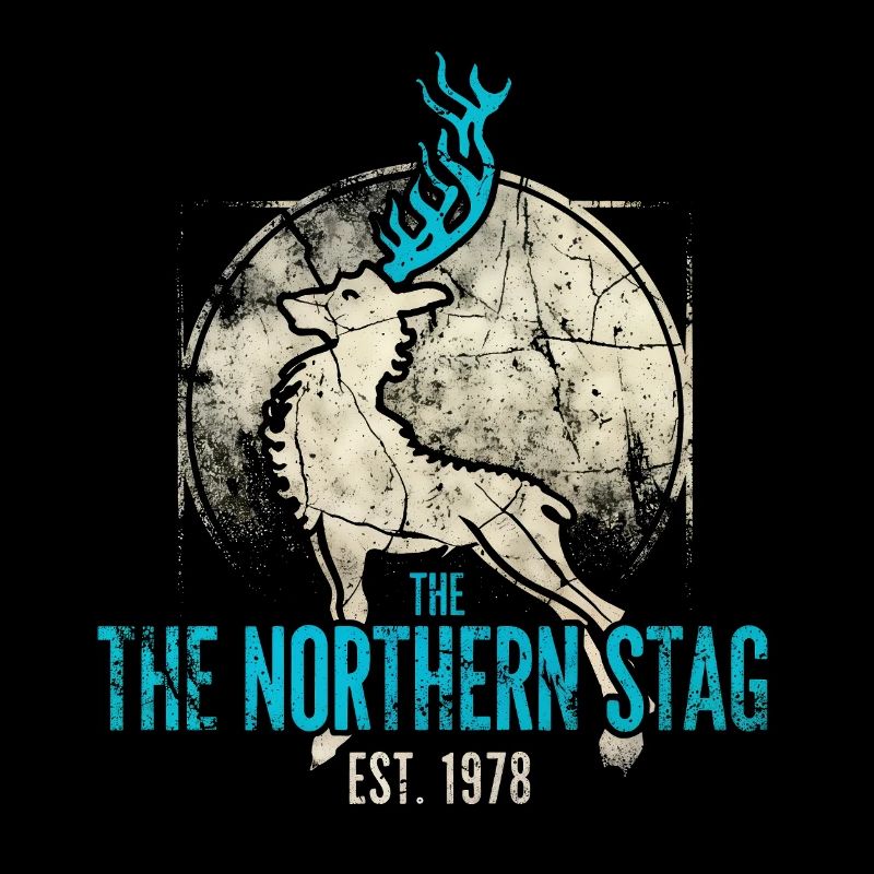 Cerf du Nord Vintage Logo Est 1973