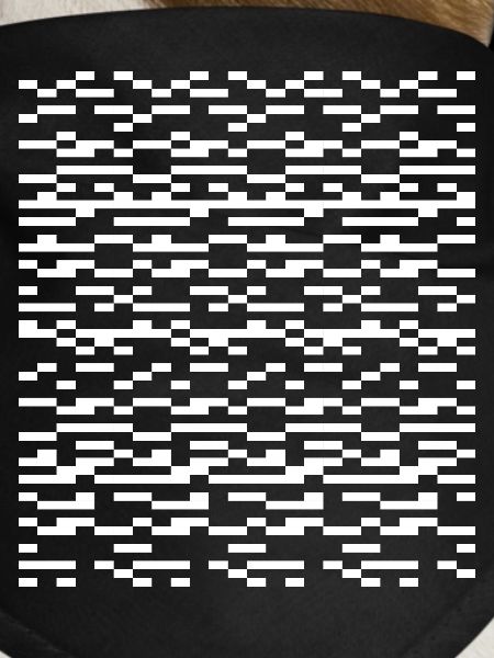 Glitch Grid Monochrome Pattern