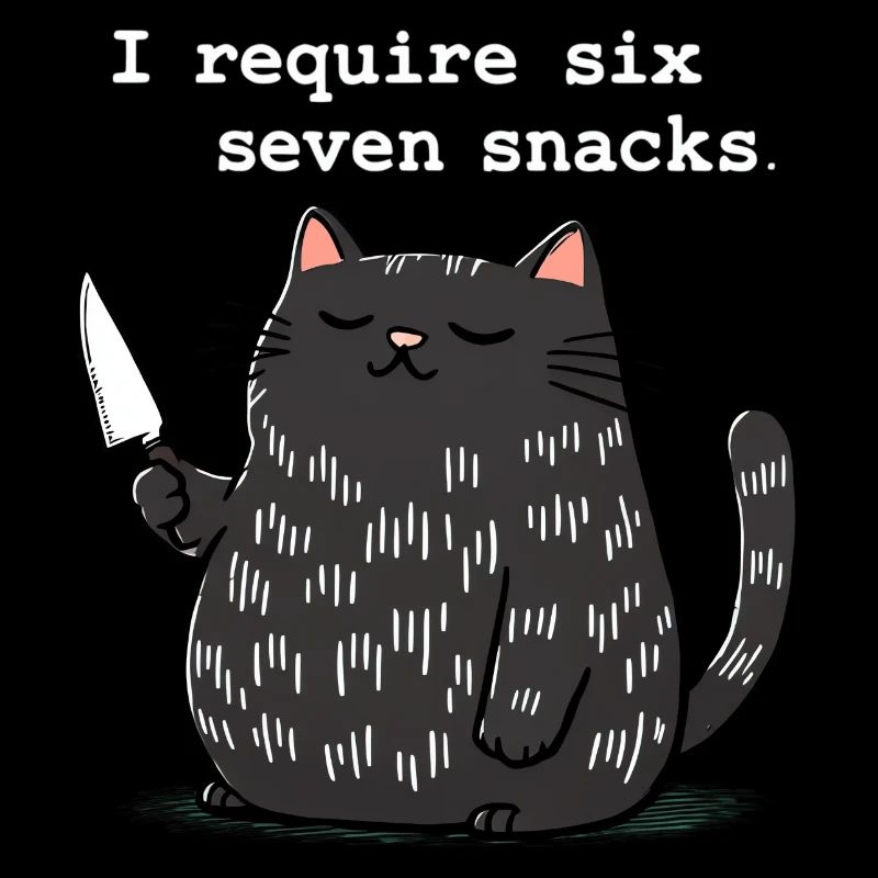 6-7 Internet Meme 6 7 Snack Cat