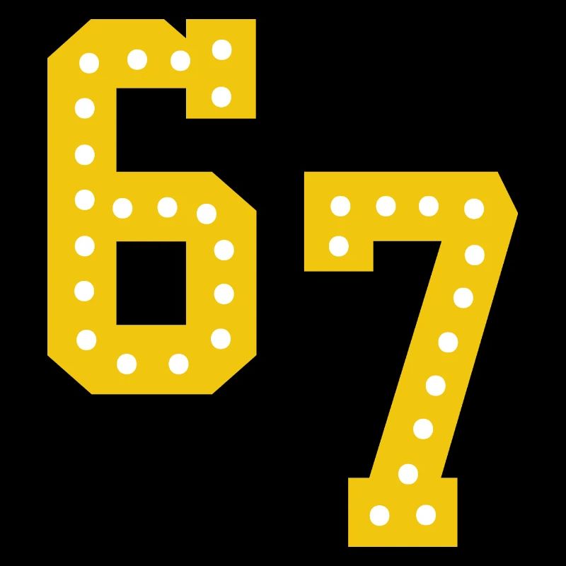 Yellow number lights 6 7