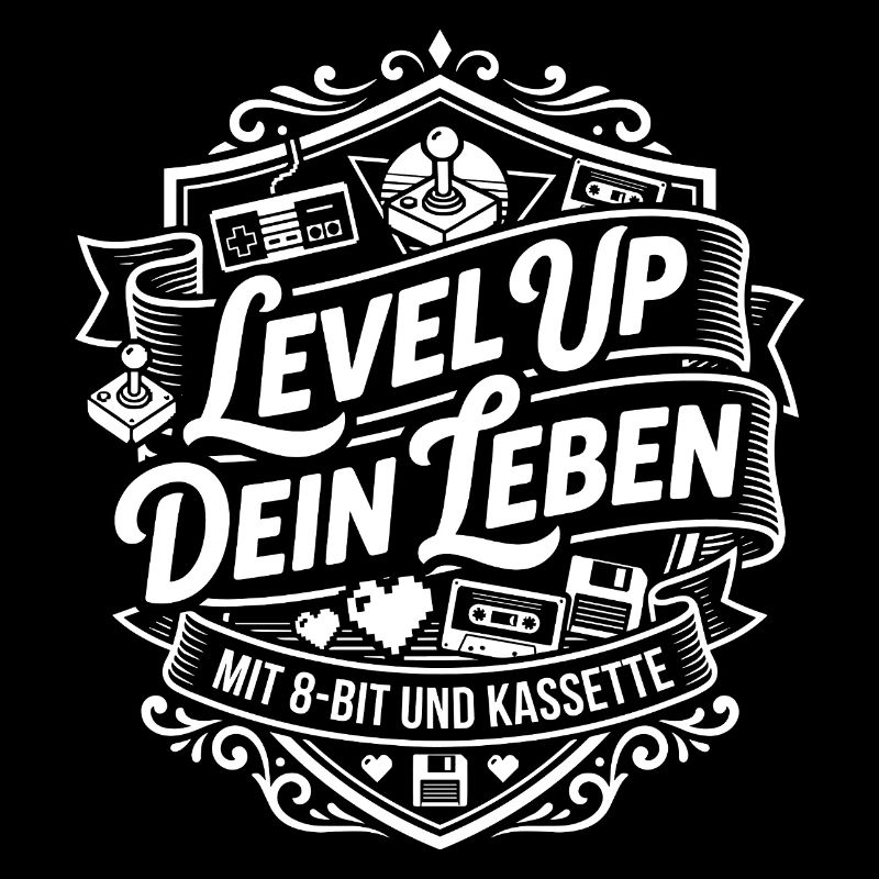 Level Up Dein Leben 8-Bit Kassette