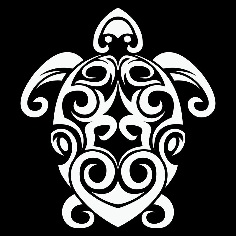 Tribal Turtle Spiral