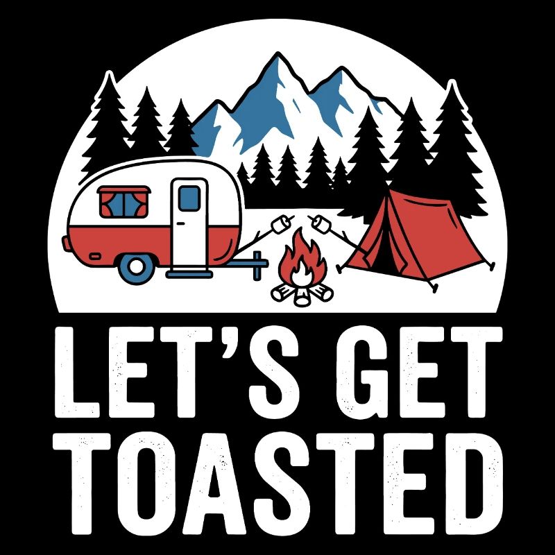 Campfire Camping Scene