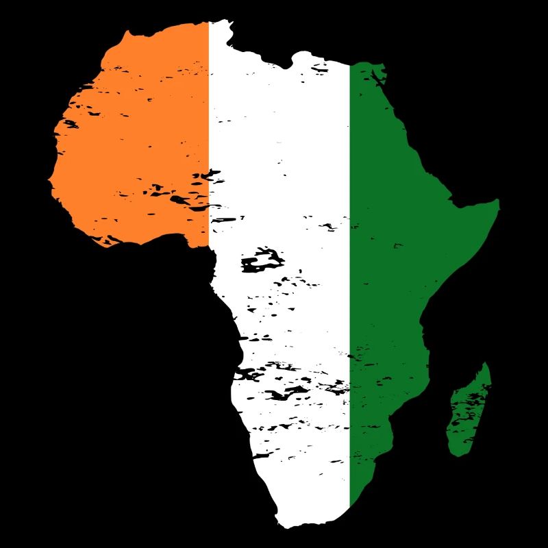 Elfenbeinküste Flagge Afrika used