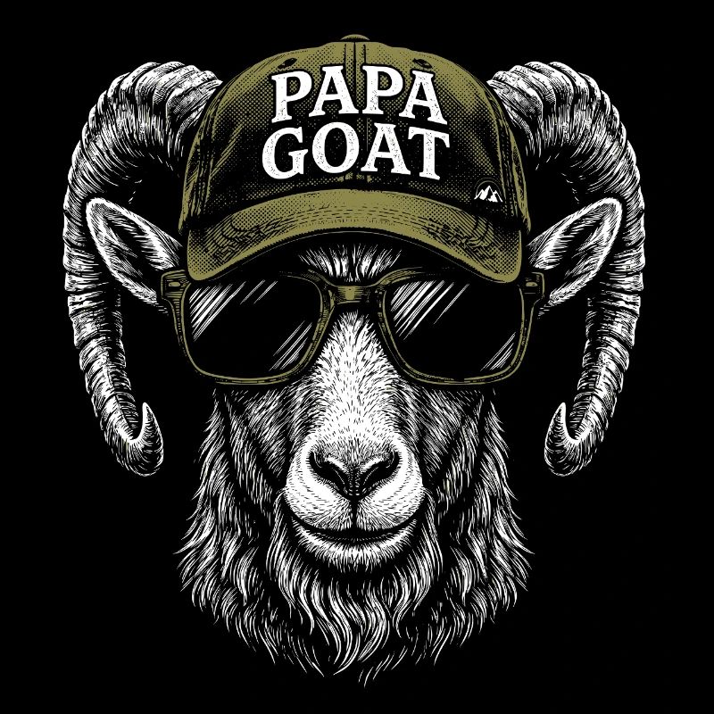 Papa Goat Cap Retro Hipster