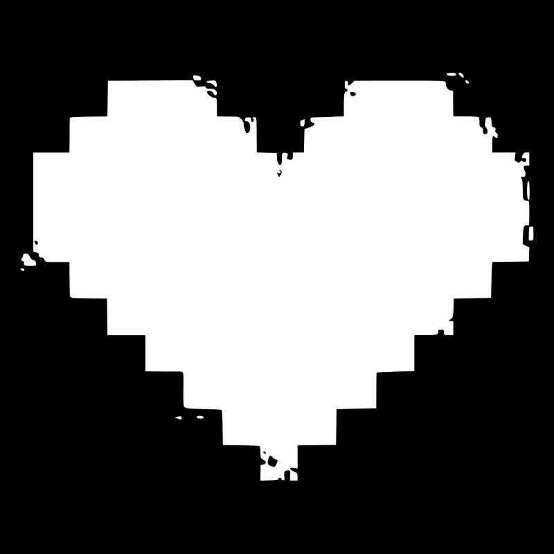 Pixel Heart Grunge Effect