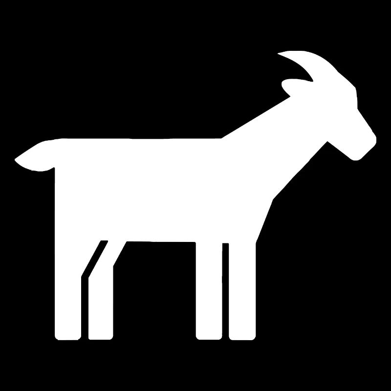 Graphisme minimaliste de silhouette de chèvre