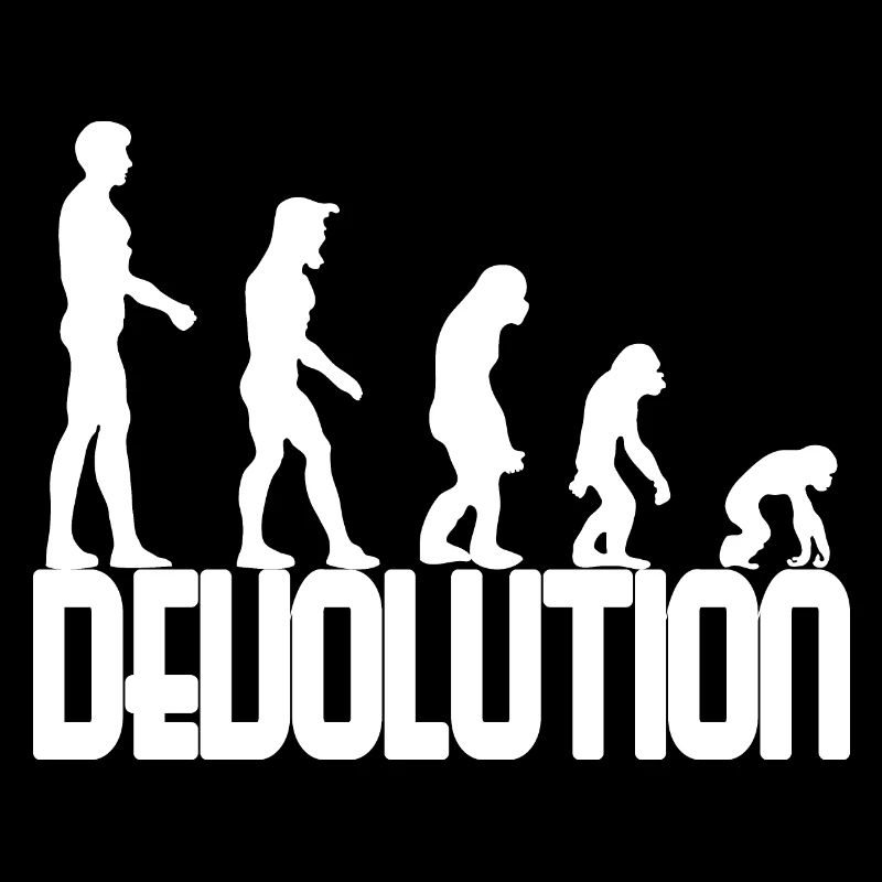 Devolution Evolution simple design