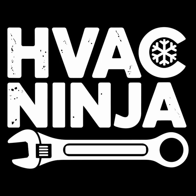 HVAC Ninja Techniker Reparatur Experte Design