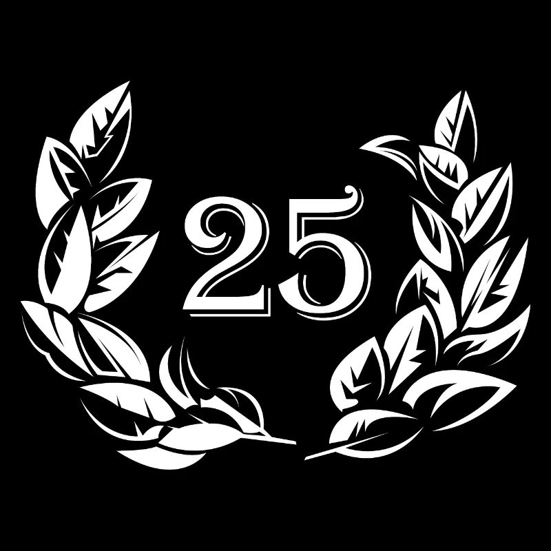 25 ans anniversaire symbole du laurier