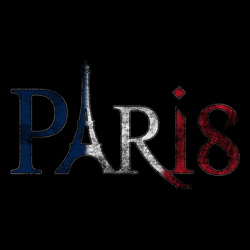 Lettrage Paris Vintage look d’occasion