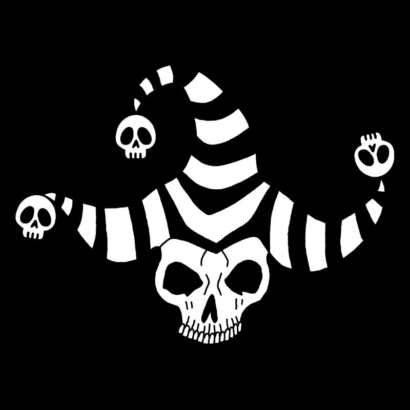 Crâne de bouffon blanc