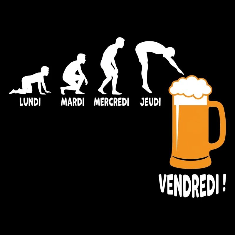 Work week around Friday beer