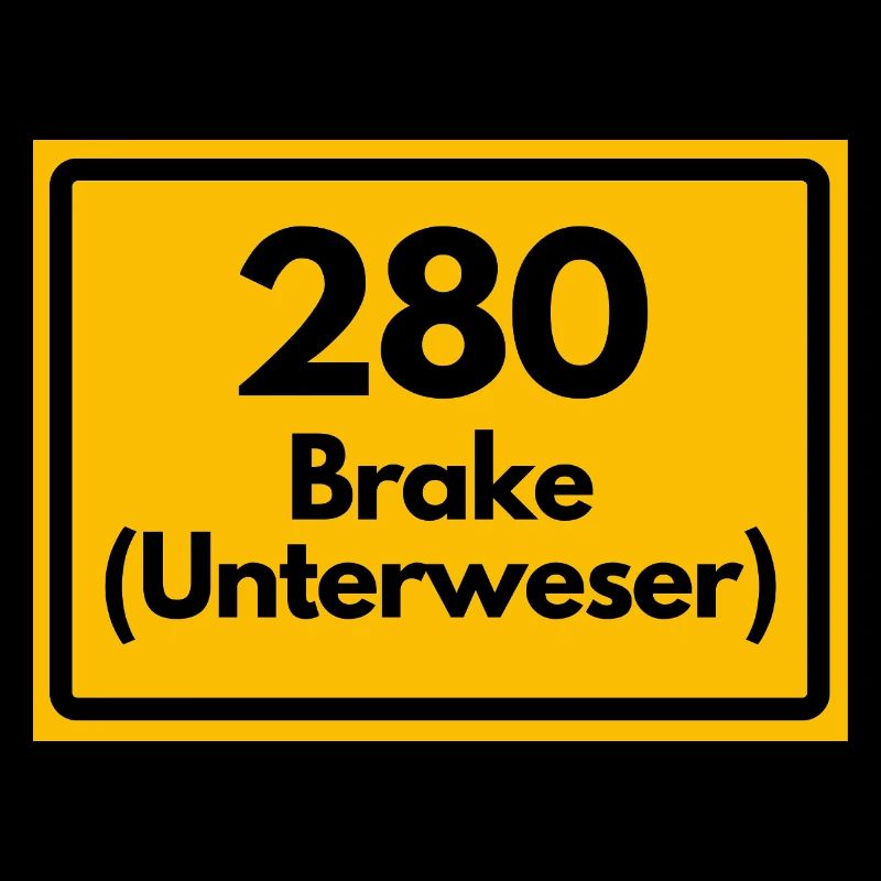 OLD POSTCODE ZIP CODE RETRO 2880 BRAKE UNTERWESER!