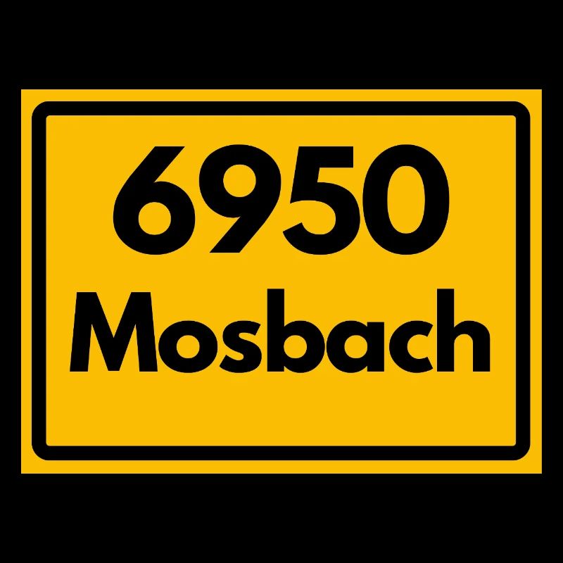 ANCIEN CODE POSTAL RETRO 6950 MOSBACH HEIMAT BW