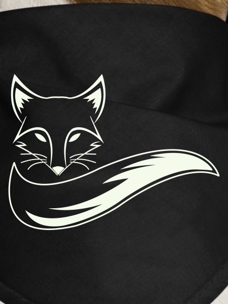 Fuchs Silhouette mit Schweif