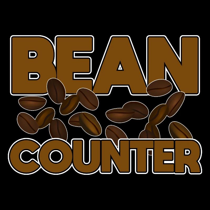 Lustiger Buchhalter Bohnenzähler