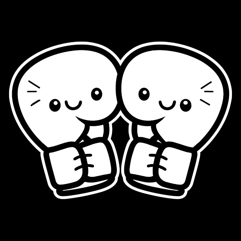 Gants de boxe drôles