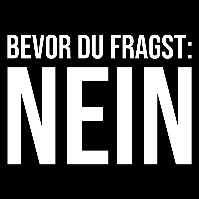Before you ask: No! Funny Sayings
