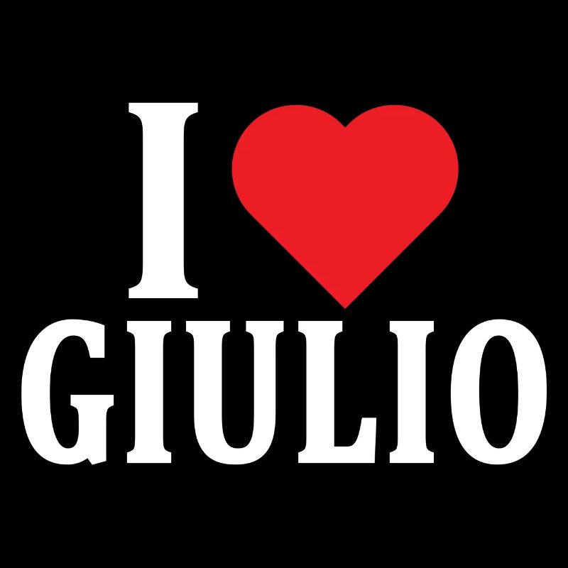 T-Shirt Ich liebe Giulio T-Shirt Geschenkidee