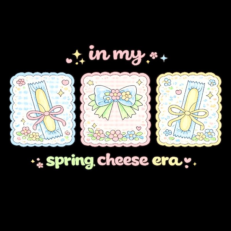 In My Spring Cheese Era Kawaii Pastel Coquette