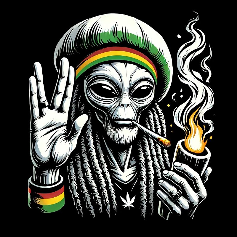 Rasta Alien – Chill und kosmische Vibes Design