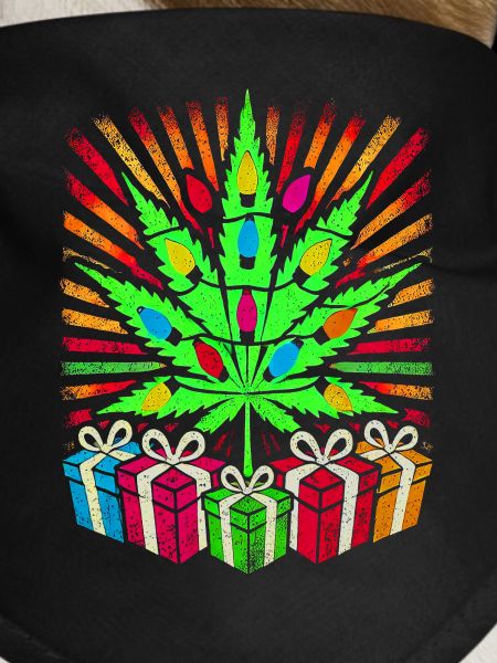 Festive Cannabis Light Display